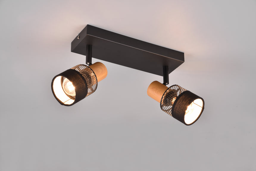 Foco Trio Nandini LED negro mate 2700K 38,5cm 811700232