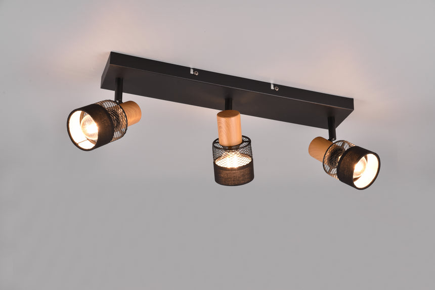 Foco Trio Nandini LED negro mate 2700K 58,5cm 811700332