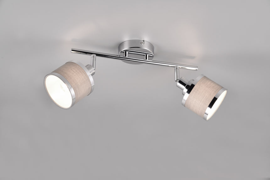 Foco Trio Arosa LED cromo 2700K 52,5cm 812100206