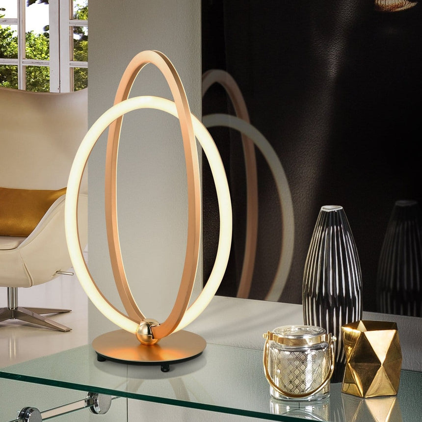 Schuller Ocellis Sobremesa LED oro rosa 814140