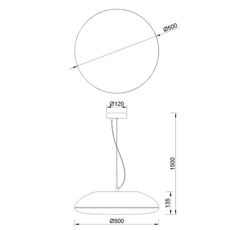 Mantra Kazz Lámpara de techo colgante 6 Luces negro 8141