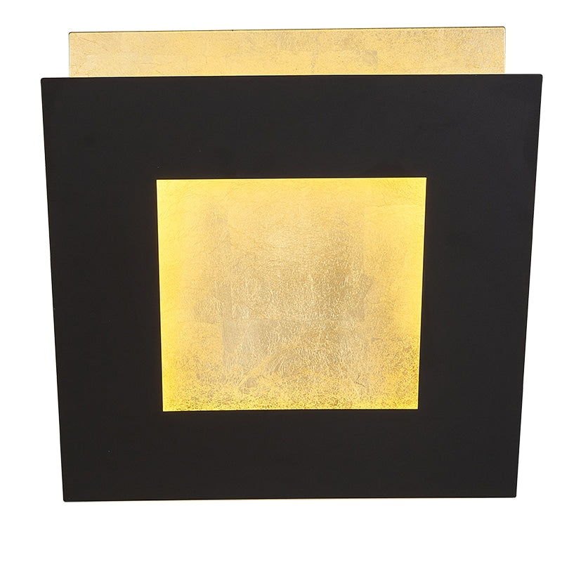 Mantra Dalia Aplique de pared LED 3000K aluminio negro y dorado 8145