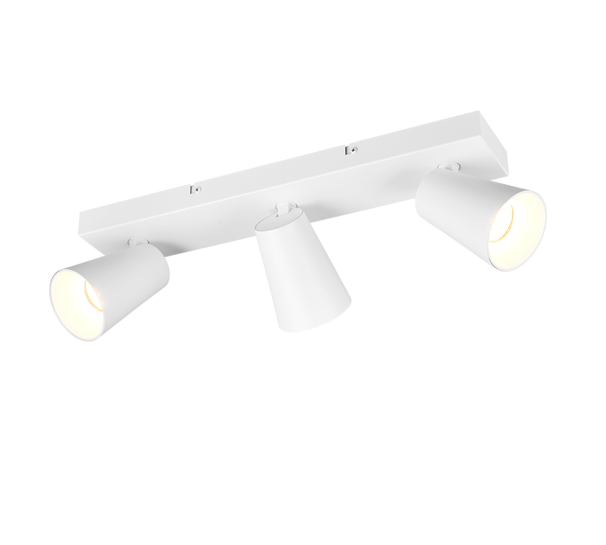 Regleta de focos Sharp Trio blanco, dorado 3 luces GU10 817100331