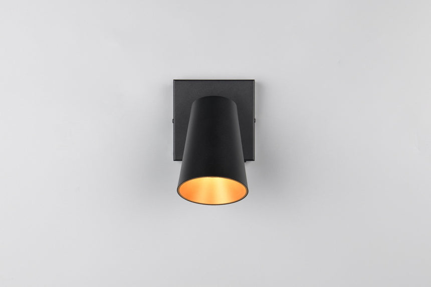 Trio SHARP Spotlight strip 1x GU10 black gold 817170132