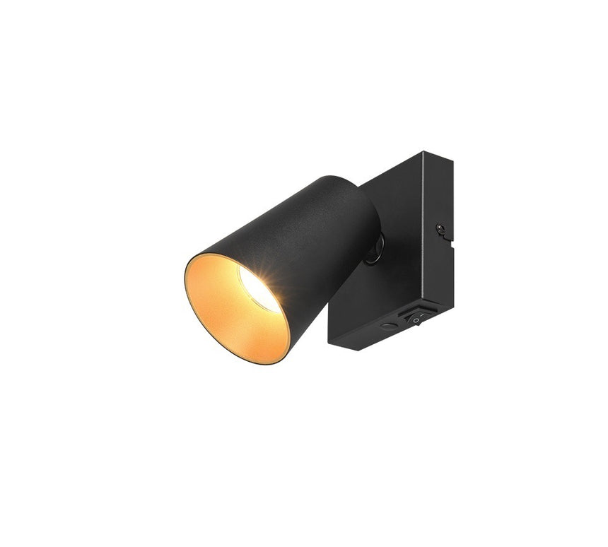 Trio SHARP Spotlight strip 1x GU10 black gold 817170132