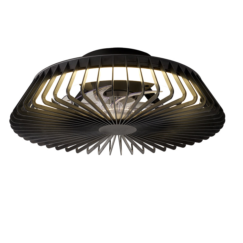 Mantra Himalaya Mini ventilador de techo con luz plafón LED 70W negra 8197