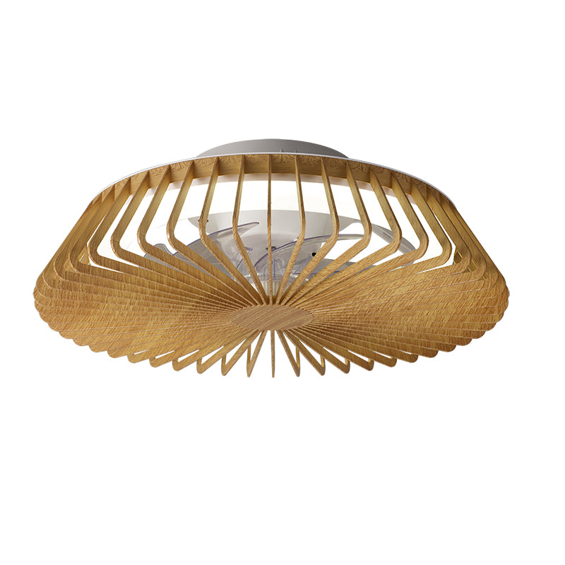 Mantra Himalaya Mini ventilador de techo con luz plafón LED 70W madera 8198
