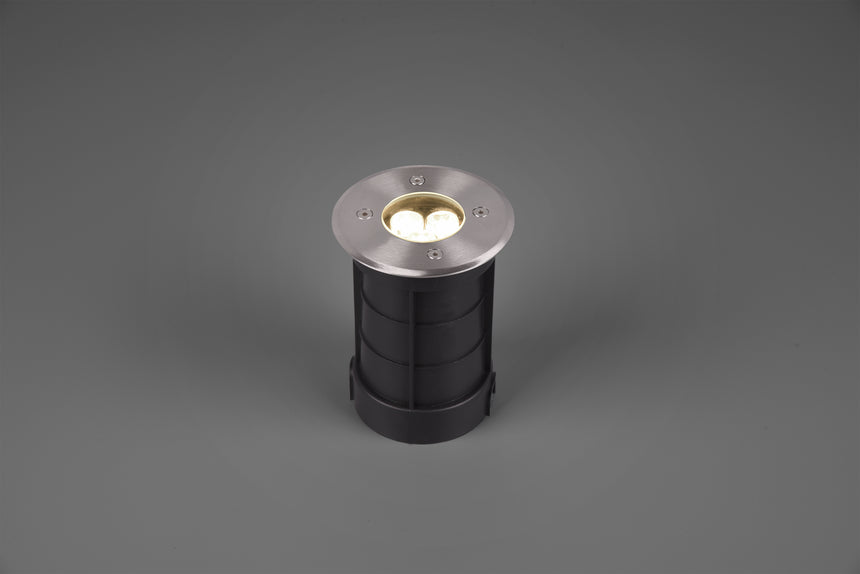 Downlight empotrable de exterior Trio Belaja LED níquel mate 3000K IP65 821660107