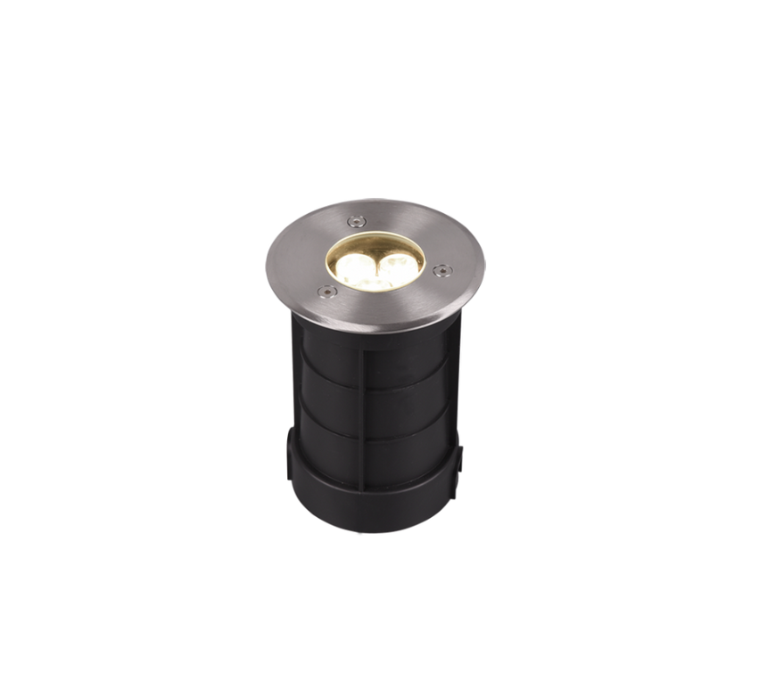 Downlight empotrable de exterior Trio Belaja LED níquel mate 3000K IP65 821660107