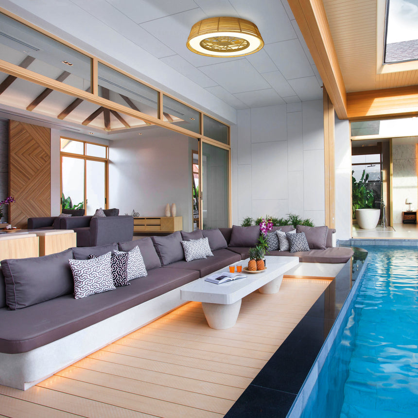 Mantra Polinesia Ventilador Plafón ratán 7810