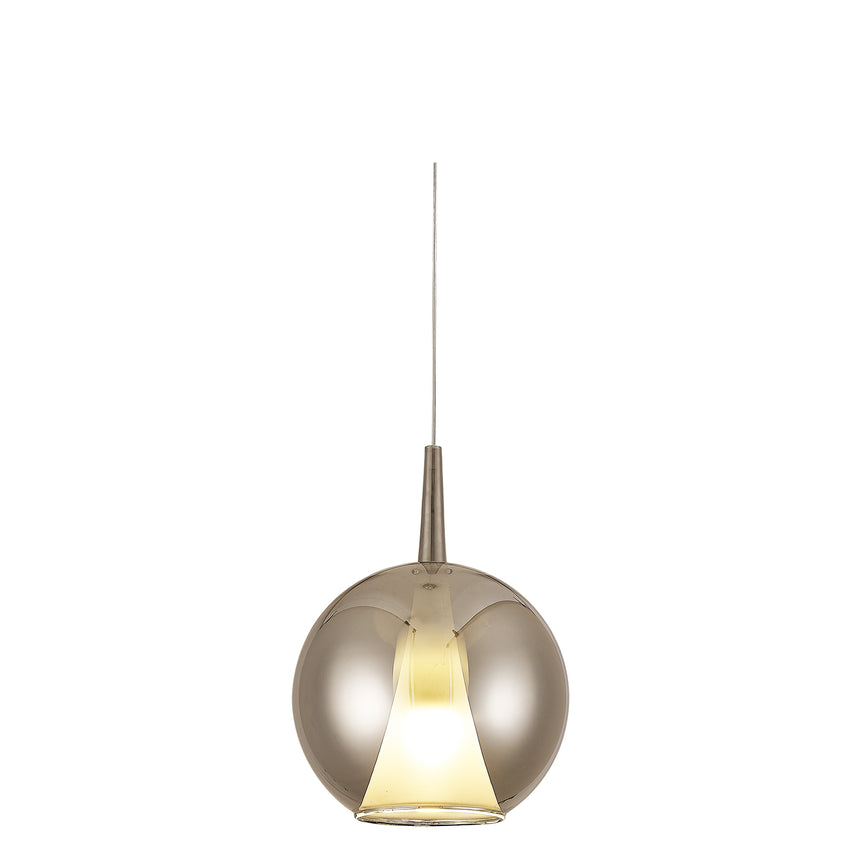 Mantra Elsa Lámpara de techo colgante de bola de cristal 2.5M-E27 cromo 8242