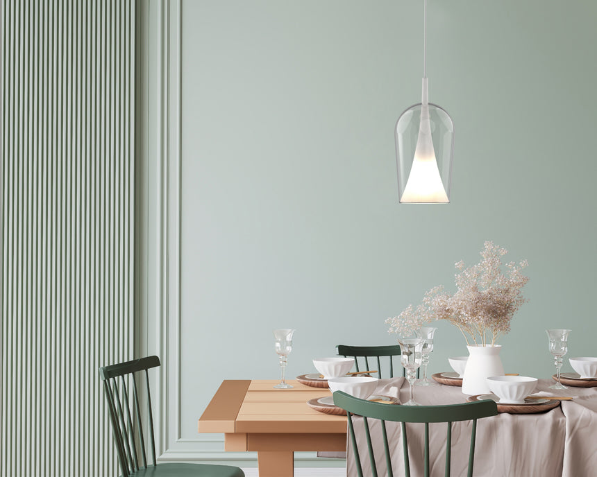 Mantra Elsa Lámpara de techo colgante 1 Luz blanco 8257