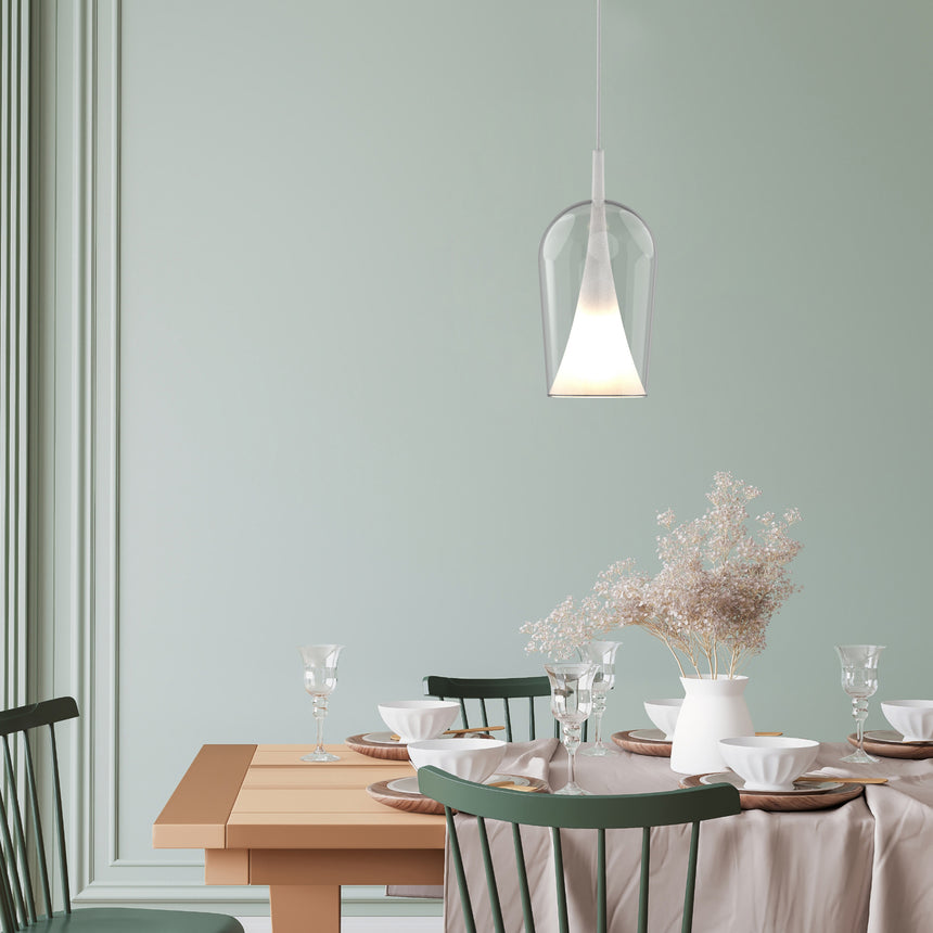 Mantra Elsa Lámpara de techo colgante 1 Luz blanco 8257