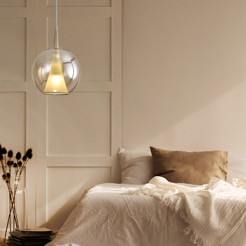 Mantra Elsa Lámpara de techo colgante 1 Luz oro 8255