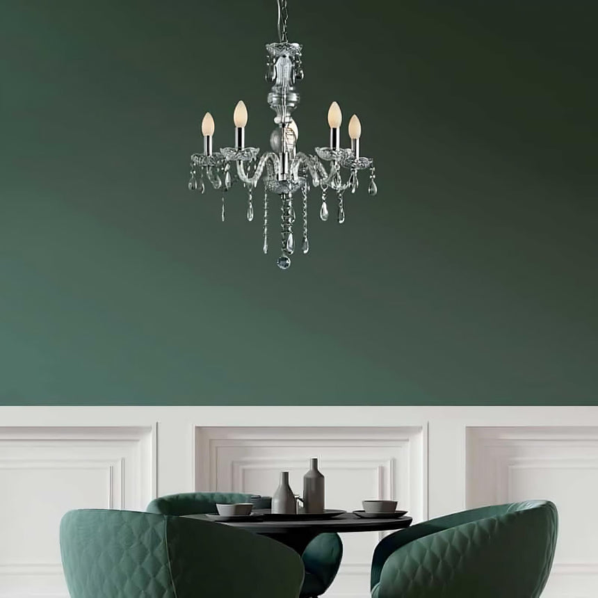 MDC DIAMOND Lámpara de techo colgante acrílico transparente 5 luces 523283090