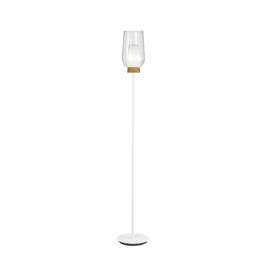 Mantra Nora Living Room Floor Lamp White/Wood 8282