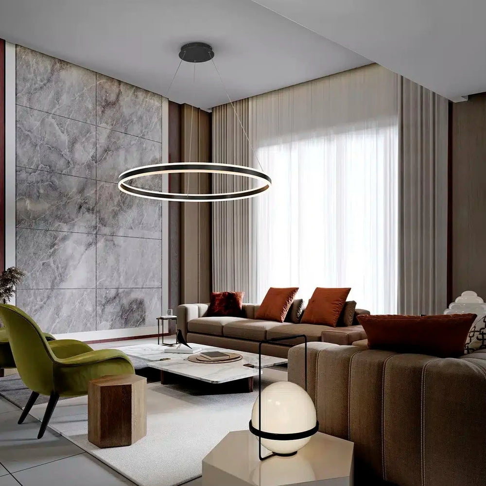 Schuller Helia LED Pendant Light Matt Black 100D 831642