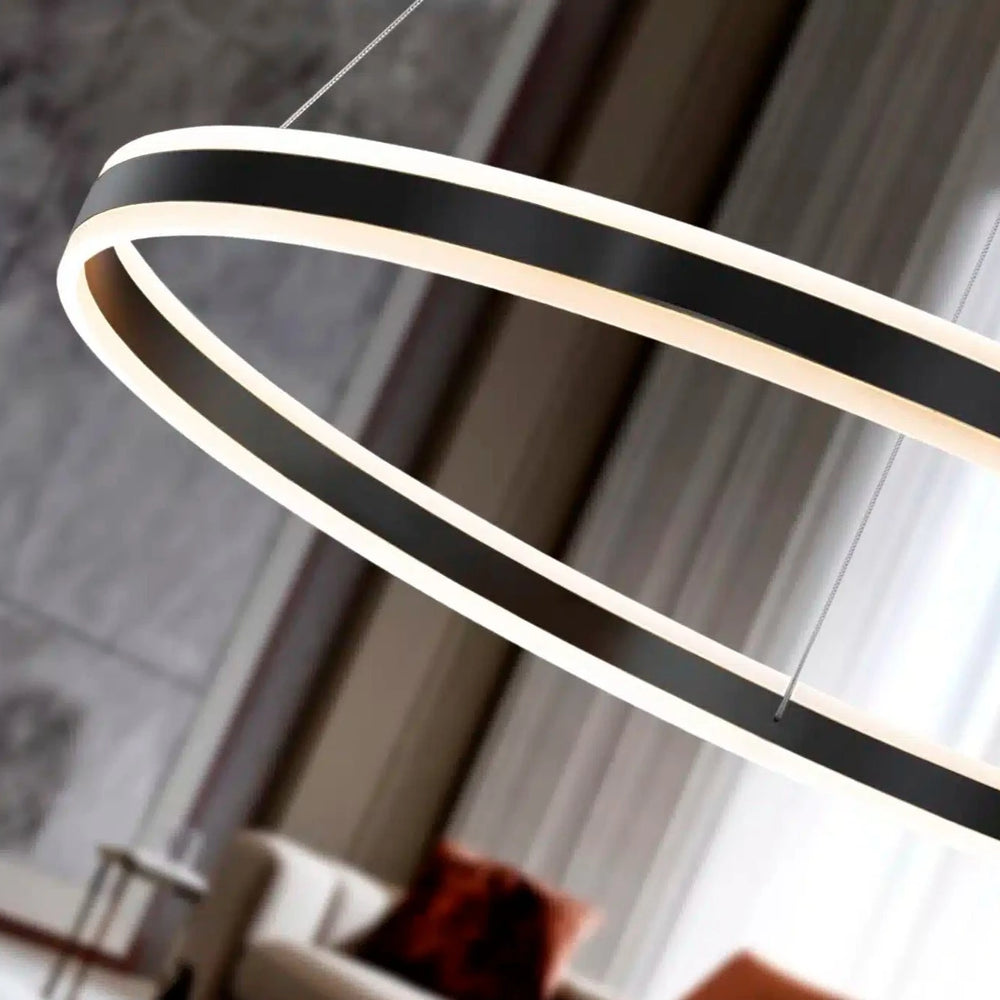 Schuller Helia LED Pendant Light Matt Black 100D 831642