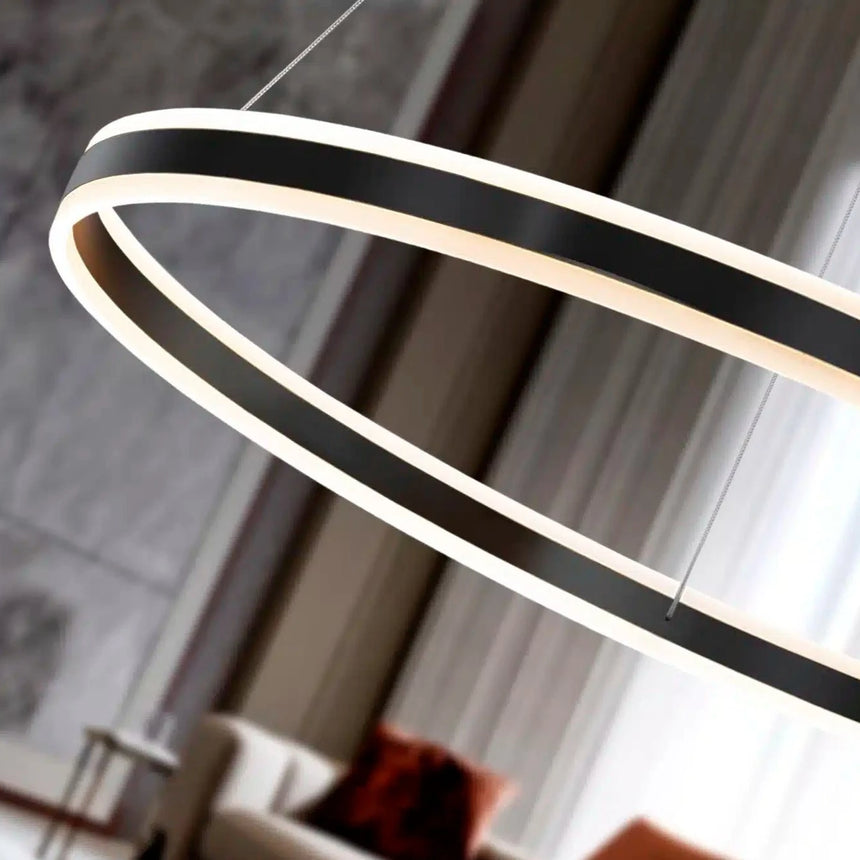 Schuller Helia LED Pendant Light Matt Black 100D 831642