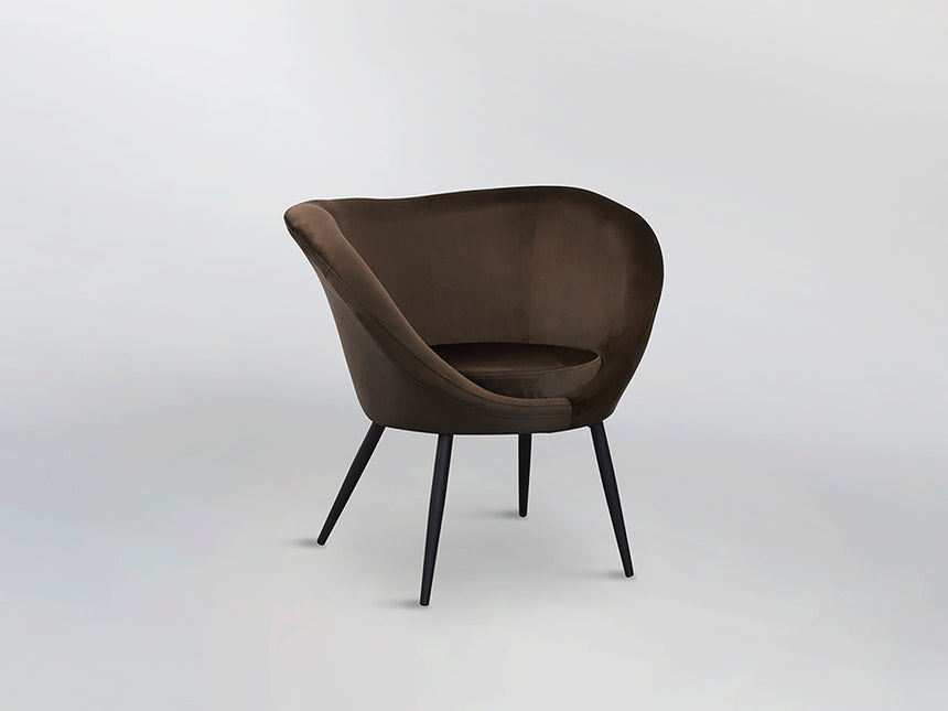 Sillón butaca Schuller Ozome negro y marrón 85x80cm 836218 - imagen 8