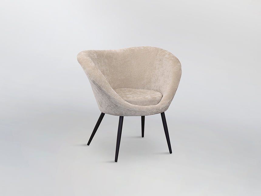 Sillón butaca Schuller Ozome negro y beige 85x80cm 836294 - imagen 4