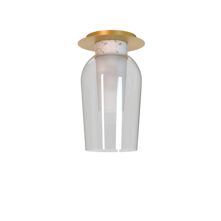 Mantra Nora Semi Plafón oro/blanco 8399