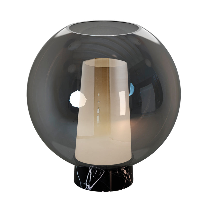 Mantra Nora Table Lamp Black/Marble 8403