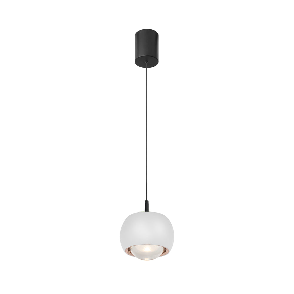 Mantra Roller Pendant Ceiling Lamp 1 Light White 8405