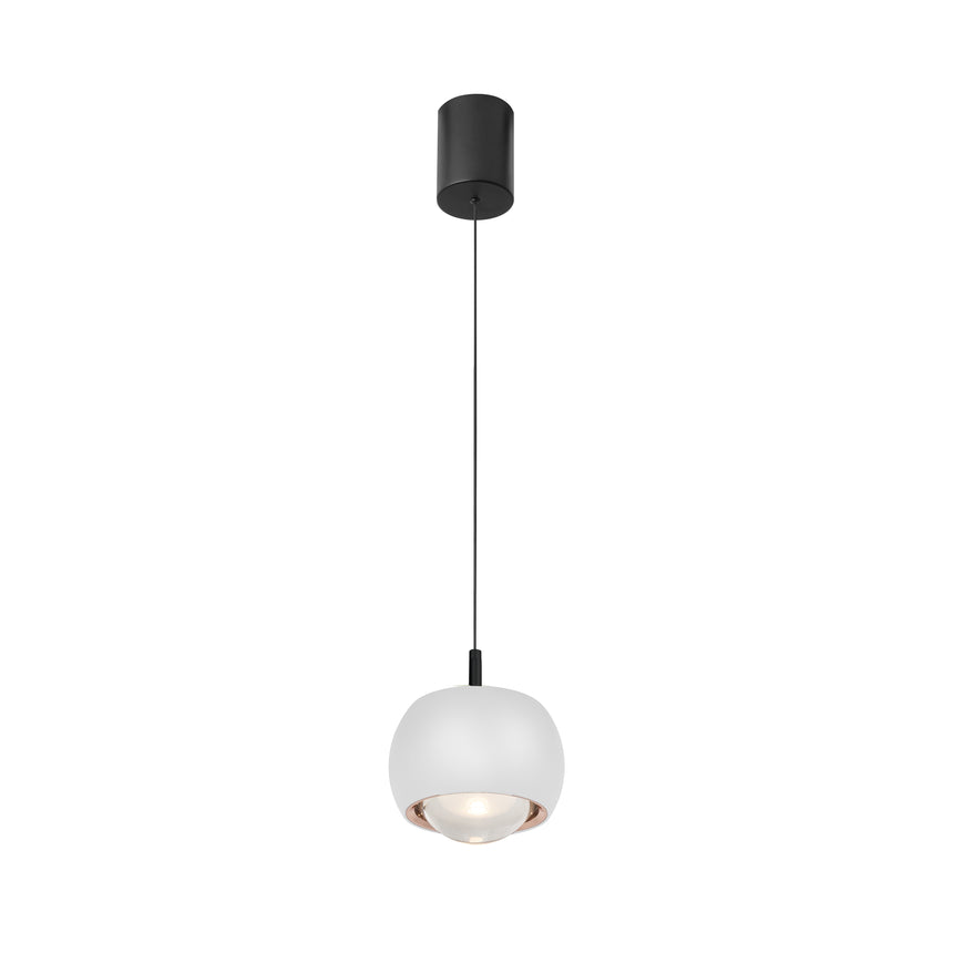 Mantra Roller Pendant Ceiling Lamp 1 Light White 8405