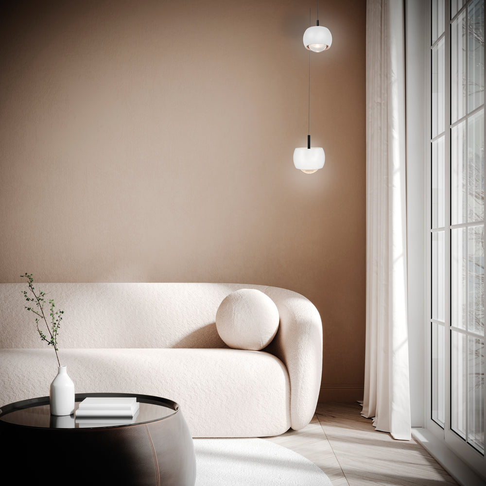 Mantra Roller Pendant Ceiling Lamp 1 Light White 8405
