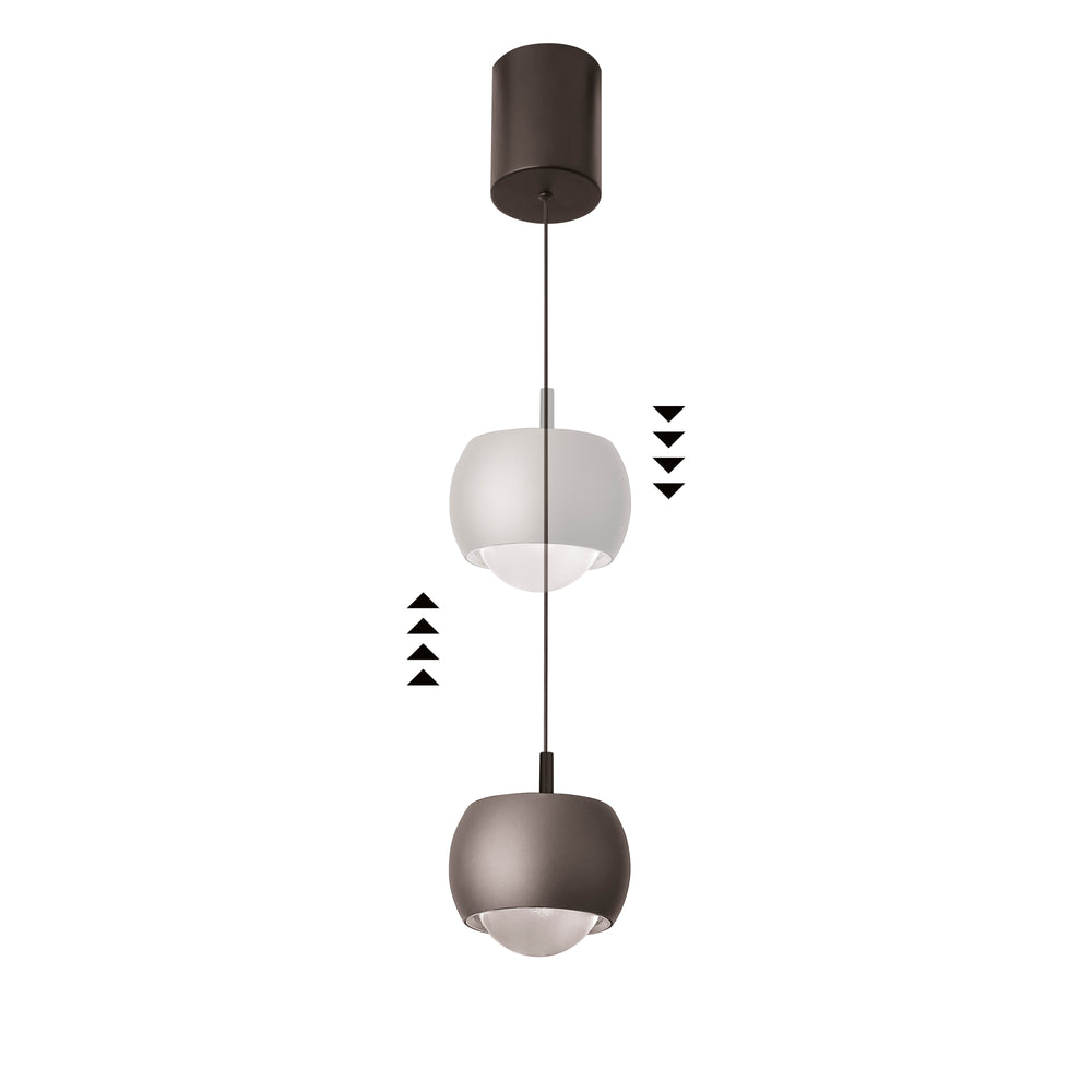 Mantra Roller Pendant Ceiling Light 1 Light Brown 8408