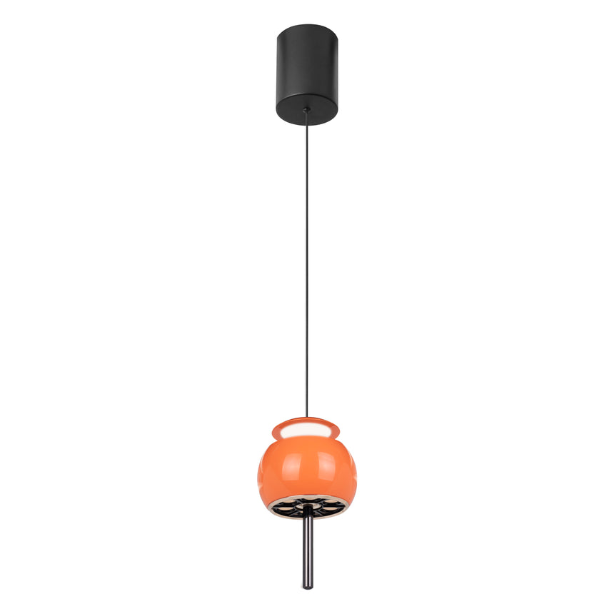 Mantra Roller Pendant Ceiling Lamp 1 Light Orange 8409