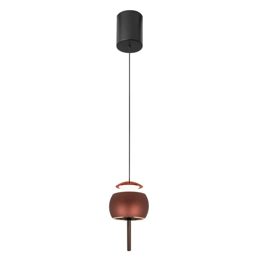 Mantra Roller Pendant Ceiling Light 1 Light Brown 8411
