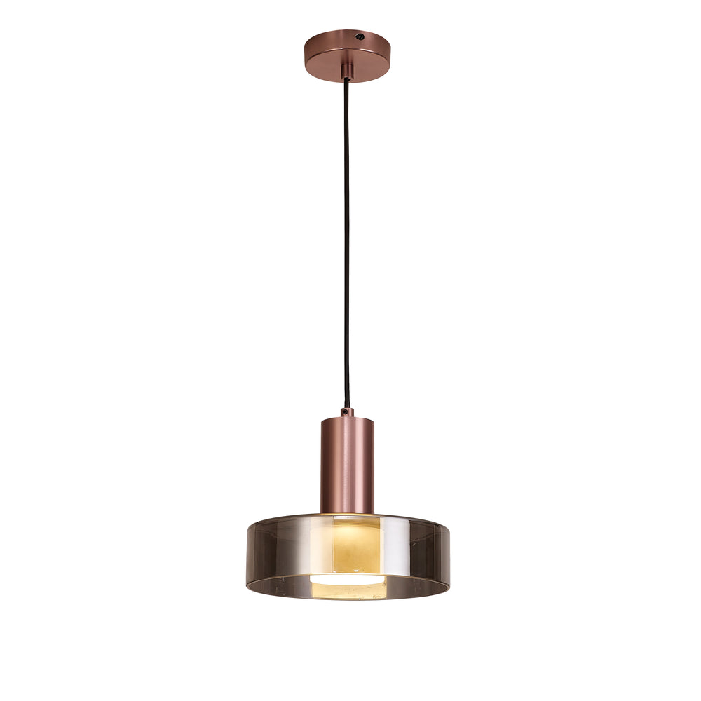 Mantra Gin Pendant Ceiling Light GU10 Rose Gold/Black 8430