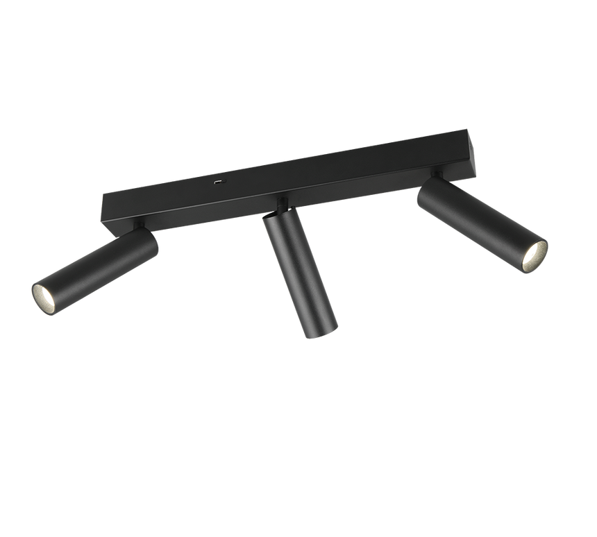 Foco Trio Ambala LED negro mate 44cm 849210332