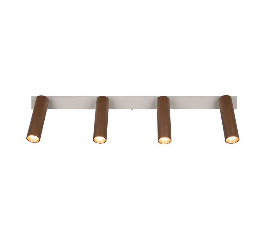 Foco Trio Ambala LED marrón café 65cm 849210465