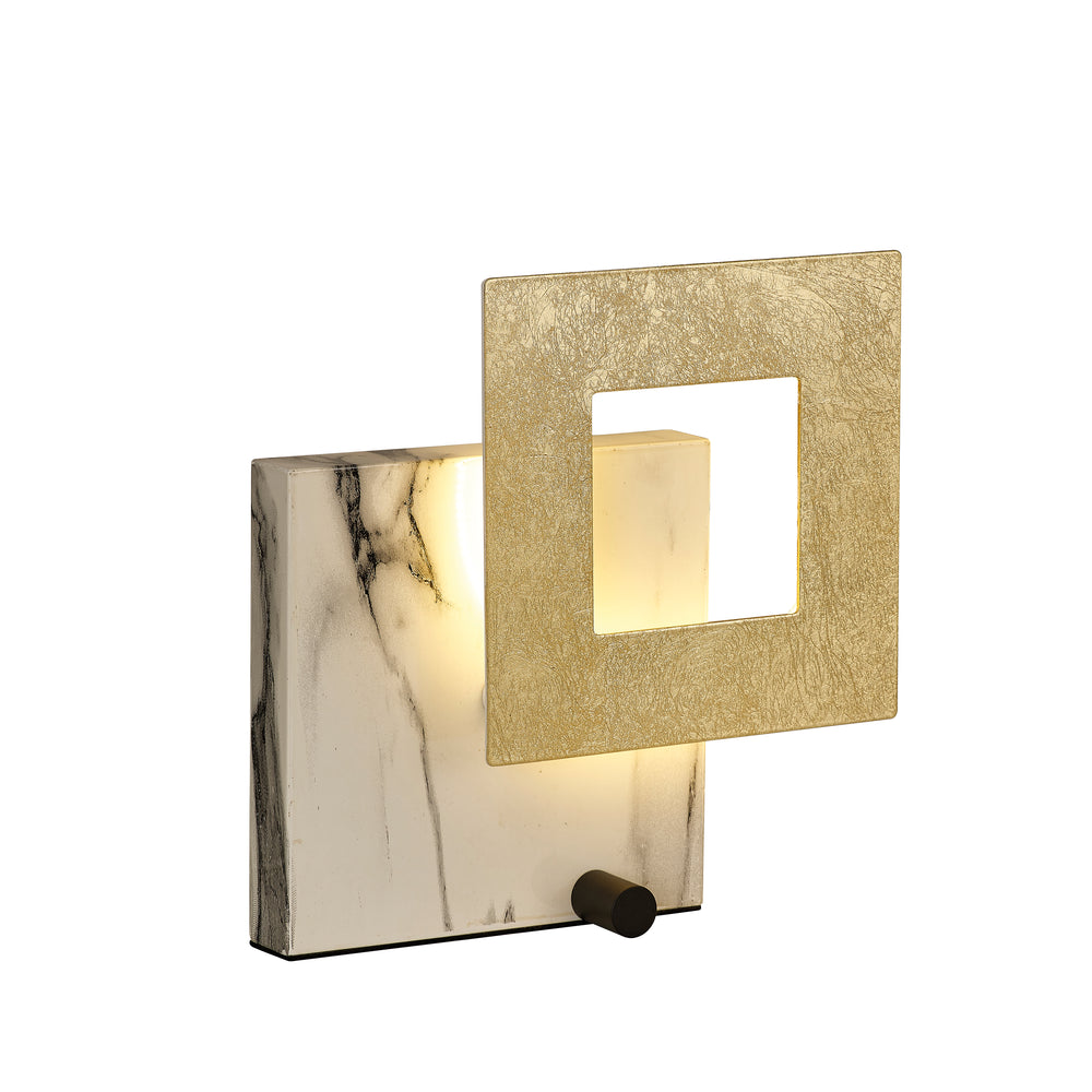 Mantra Dalia Table Lamp LED 18W gold/white marble 8519