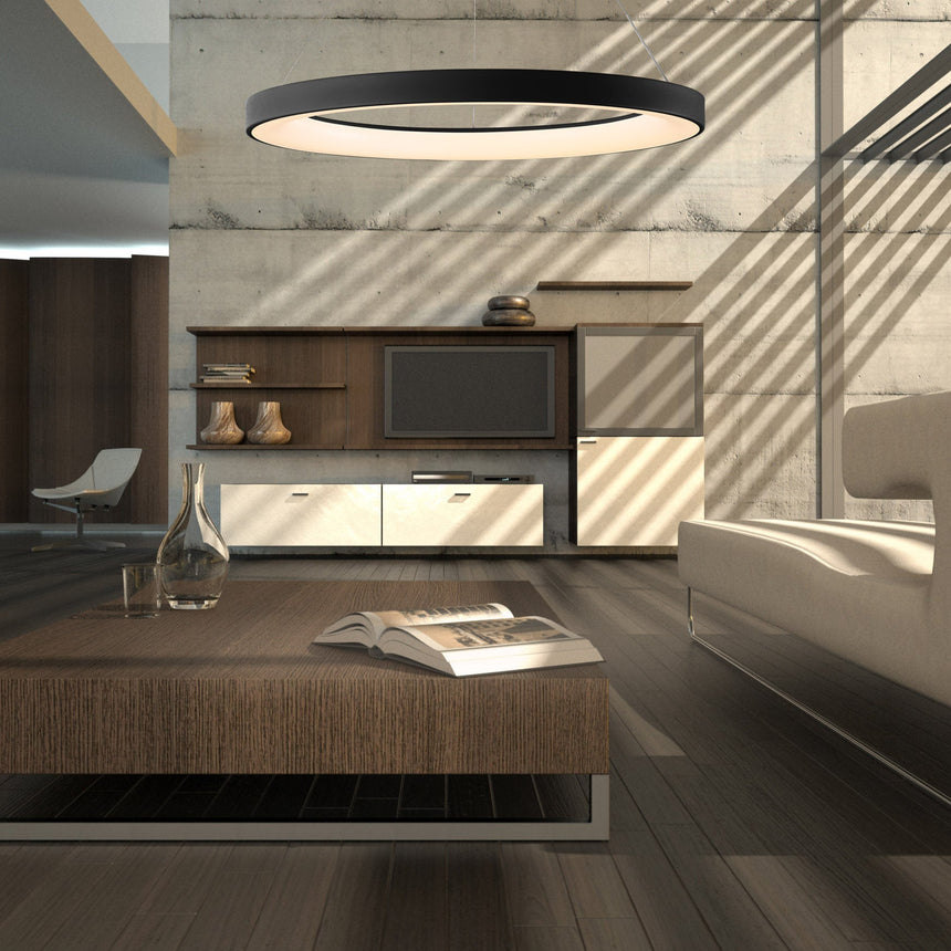 Mantra Niseko II Lámpara de techo colgante LED dimable 65cm negro 8571