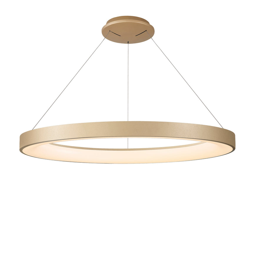 Mantra Niseko II Dimmable LED Pendant Light 65cm Gold 8573