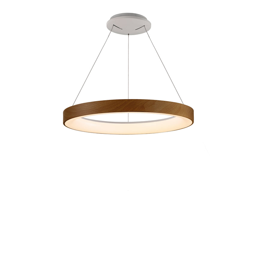 Mantra Niseko II Lámpara de techo colgante LED regulable 50cm madera 8576