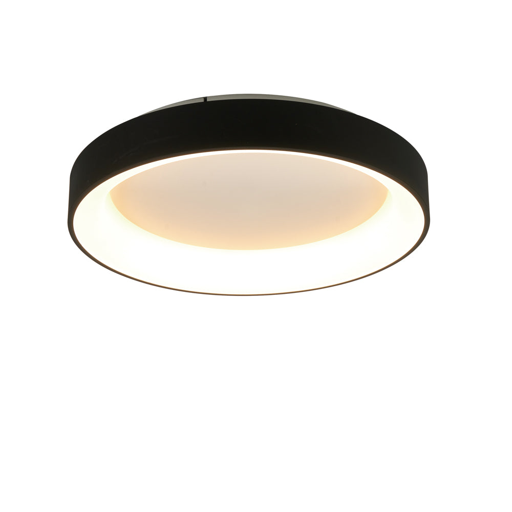 Mantra Niseko II Dimmable LED Ceiling Light 38cm Black 8582