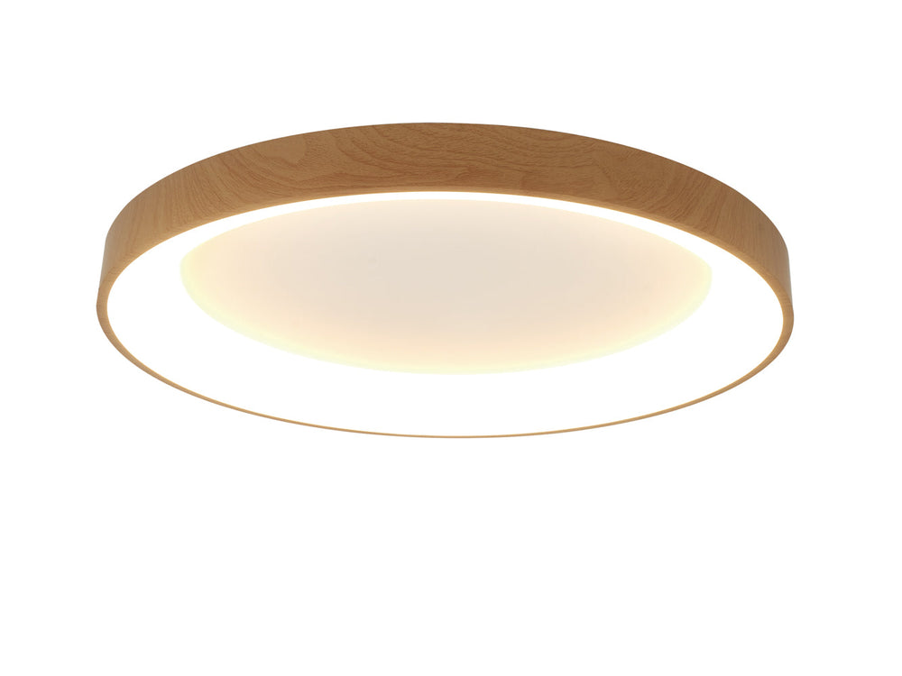 Mantra Niseko II Dimmable LED Ceiling Light 65cm Wood 8586
