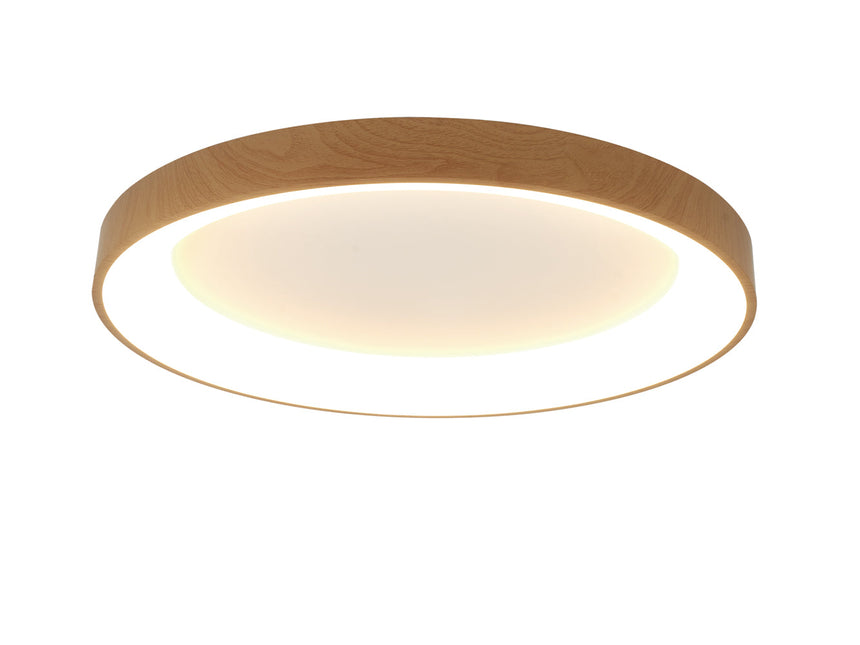 Mantra Niseko II Dimmable LED Ceiling Light 65cm Wood 8586