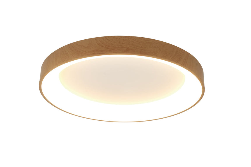 Mantra Niseko II Plafón LED 50cm regulable 2700K-5000K madera 8587