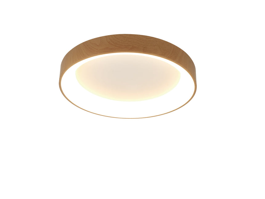 Mantra Niseko II Dimmable LED Ceiling Light 38cm Wood 8588