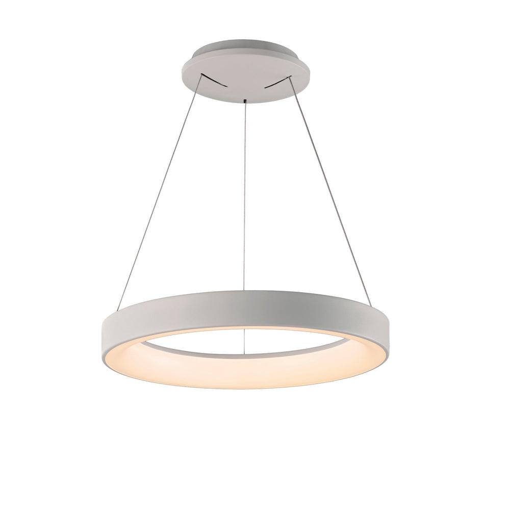 Mantra Niseko II Dimmable LED Pendant Light 38cm White 8625
