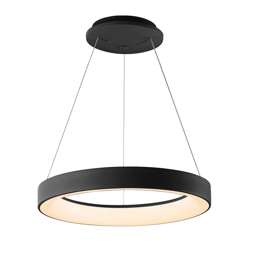 Mantra Niseko II Lámpara de techo colgante LED dimable 38cm negro 8626