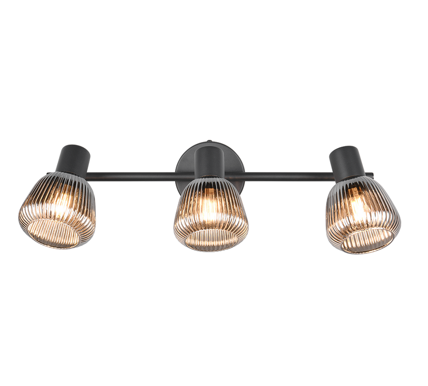 Regleta de focos Tarifa Trio negro 3 luces 862800332