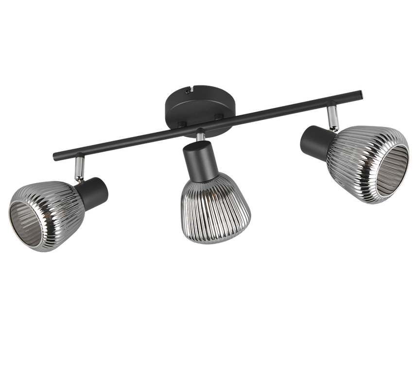 Regleta de focos Tarifa Trio negro 3 luces 862800332