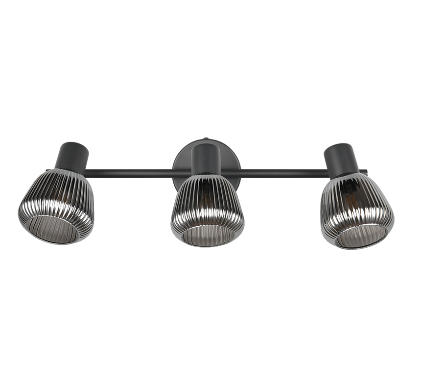 Regleta de focos Tarifa Trio negro 3 luces 862800332